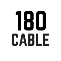 Download up to 180 with cable